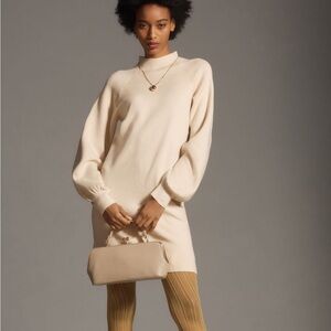 Anthropologie Maeve mock neck sweater dress size medium